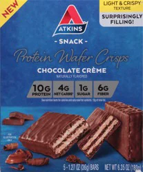Atkins Protein Wafer Crisps, Chocolate Creme, 5 Count