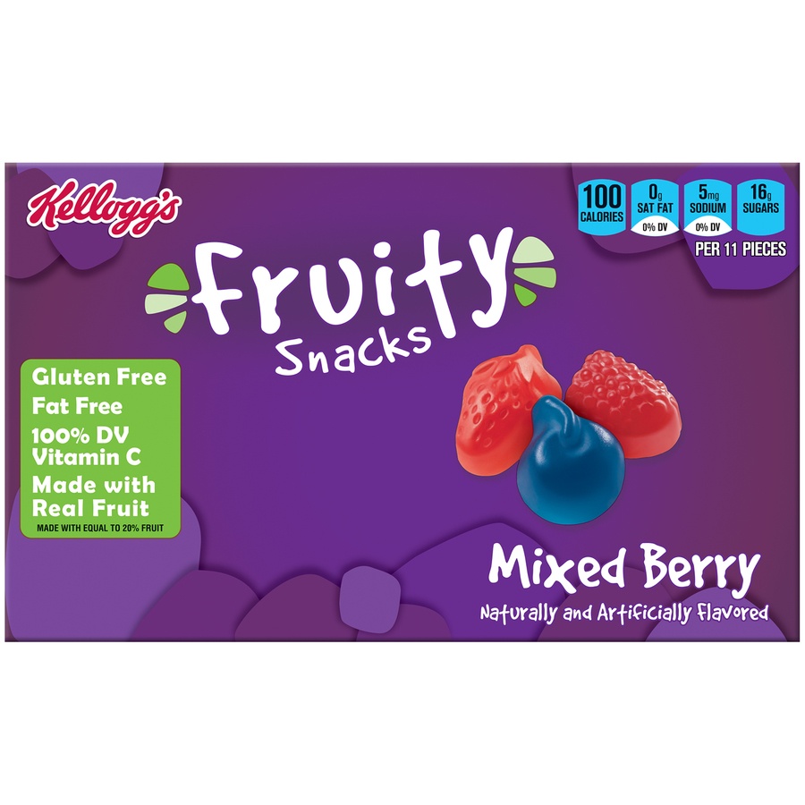 slide 1 of 2, Kellogg's Fruity Snacks Mixed Berry Boxes, 3.1 oz