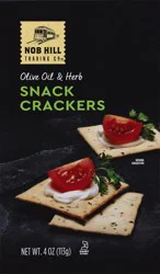 Nob Hill Trading Co. Olive Oil & Herb Snack Crackers 4 Oz