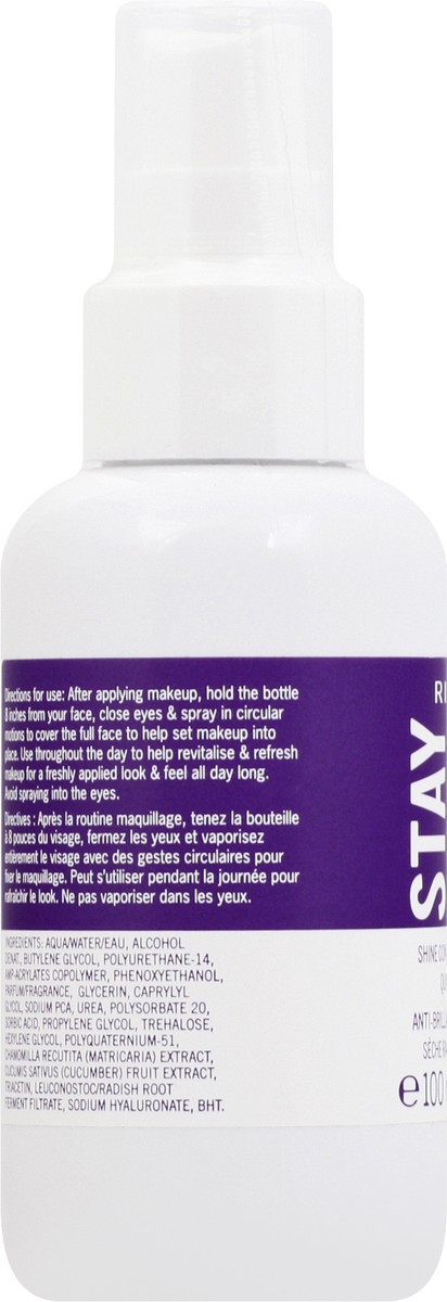 slide 7 of 9, COTY RIMMEL LONDON Rimmel London Stay Matte Fix & Go - 001 Transparent - 2-in-1 Primer & Setting Spray, Oil-Free, Locks Makeup into Place, Soothes Skin, 3.4oz, 100 ml