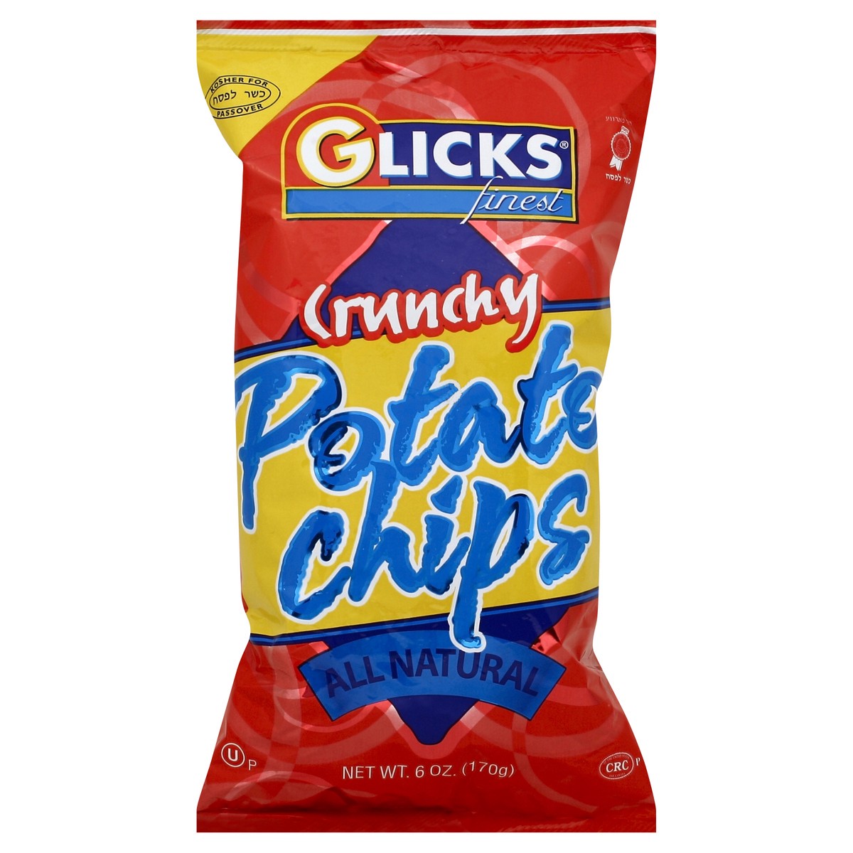 slide 2 of 6, Glicks Potato Chips 6 oz, 6 oz