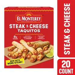 El Monterey Steak & Cheese Taquitos - 20 ct