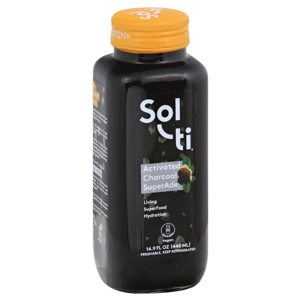 slide 4 of 9, Sol Ti SuperAde Activated Charcoal Superfood Hydration 14.9 oz, 14.9 oz