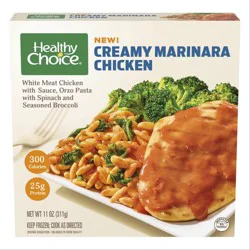 Healthy Choice Creamy Marinara Chicken, Frozen Meal, 11 oz. Bowl