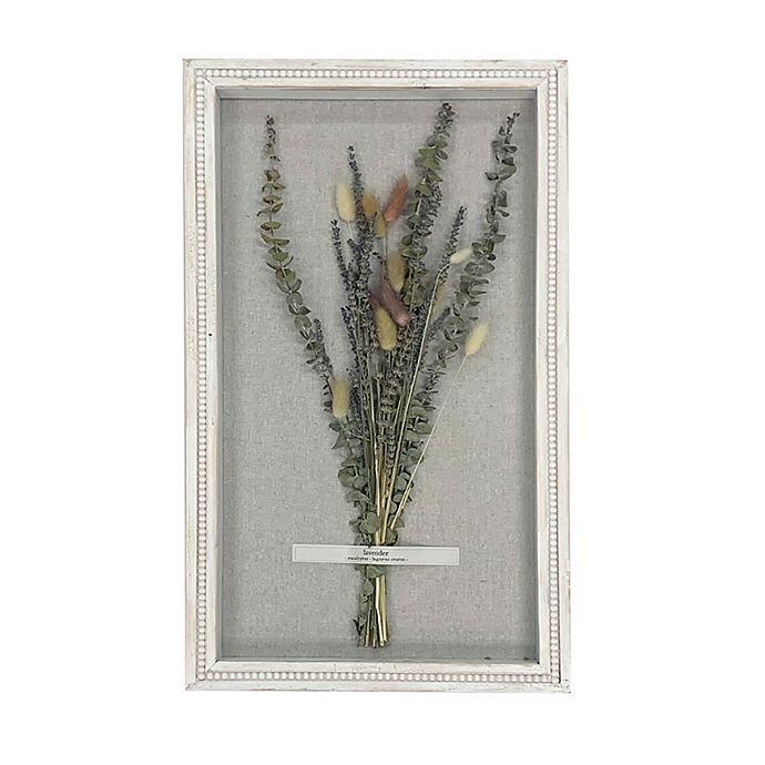 slide 1 of 1, Bee & Willow Home Lavender Wildflowers - Beaded Shadow Box Frame, 1 ct