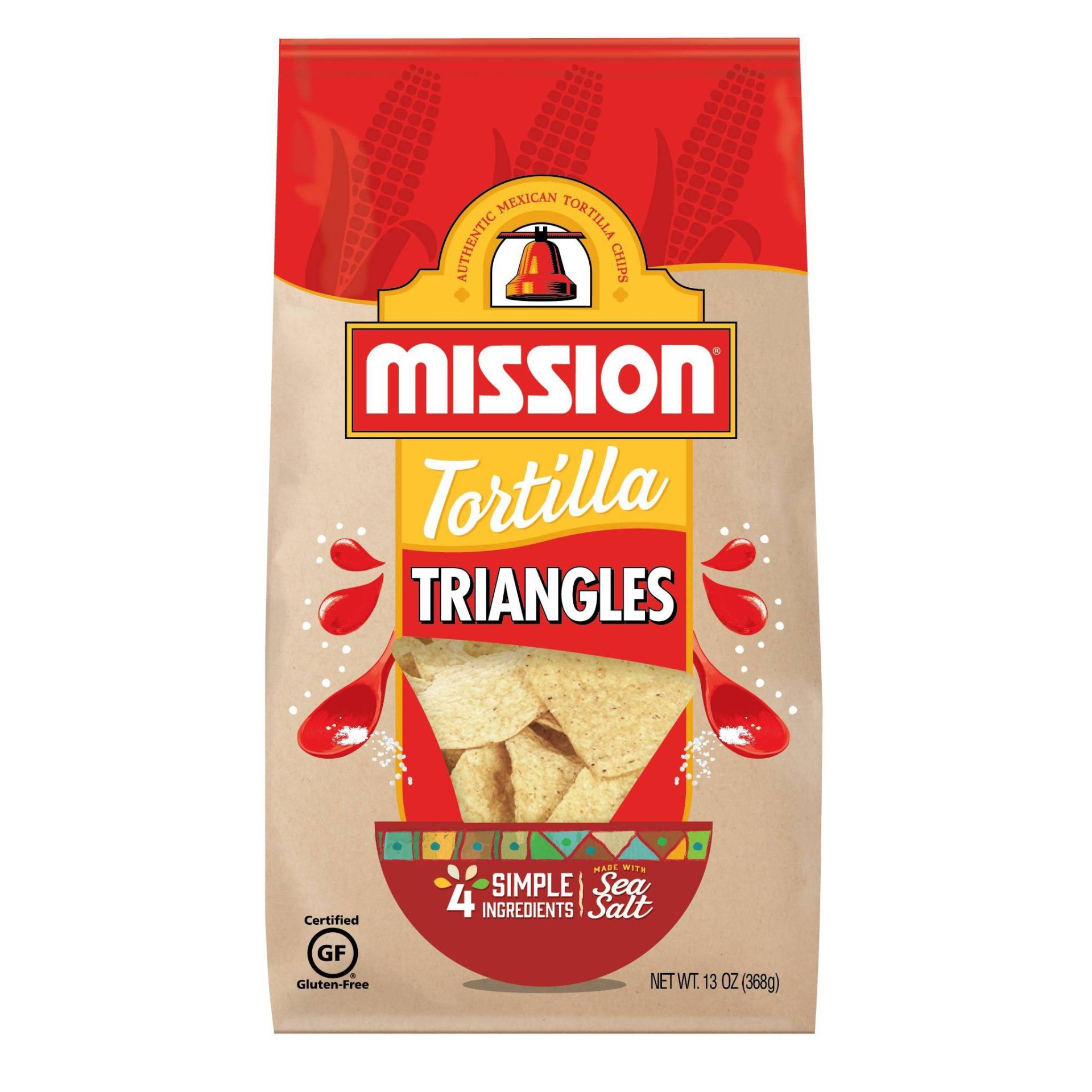 slide 1 of 6, Mission Tortilla Chip Triangles - 11oz, 13 oz