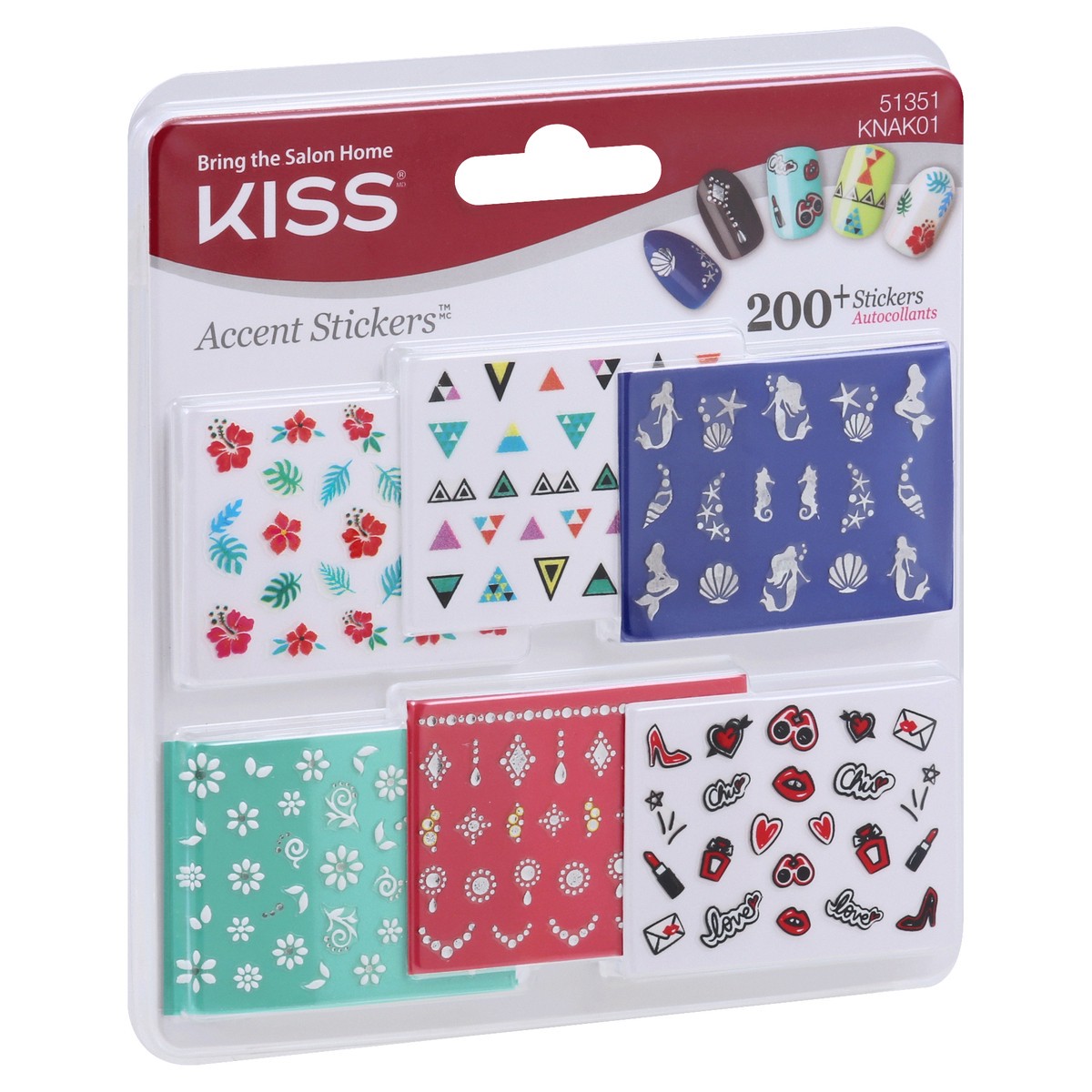 slide 4 of 8, Kiss Accent Stickers 200 ea, 200 ct