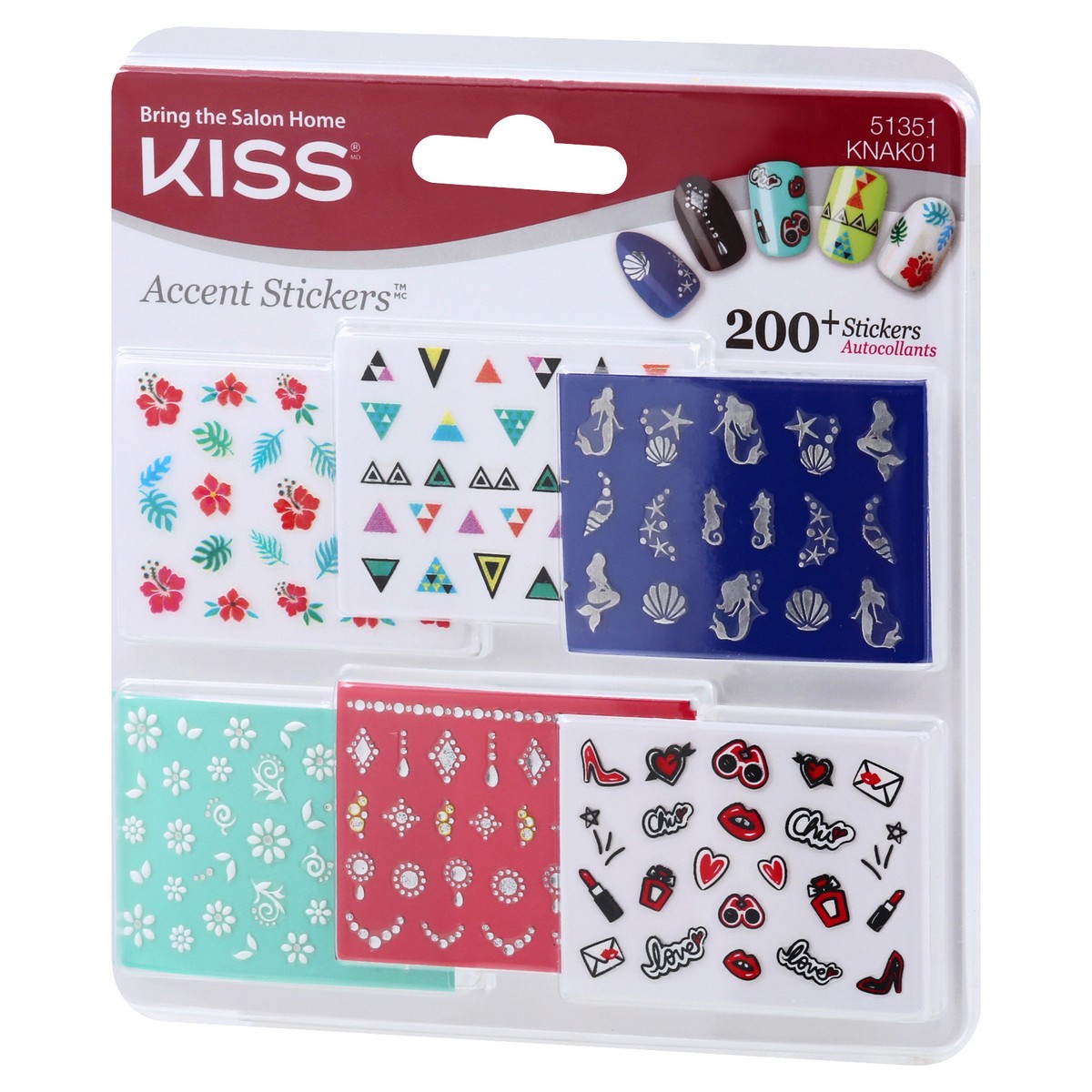 slide 7 of 8, Kiss Accent Stickers 200 ea, 200 ct