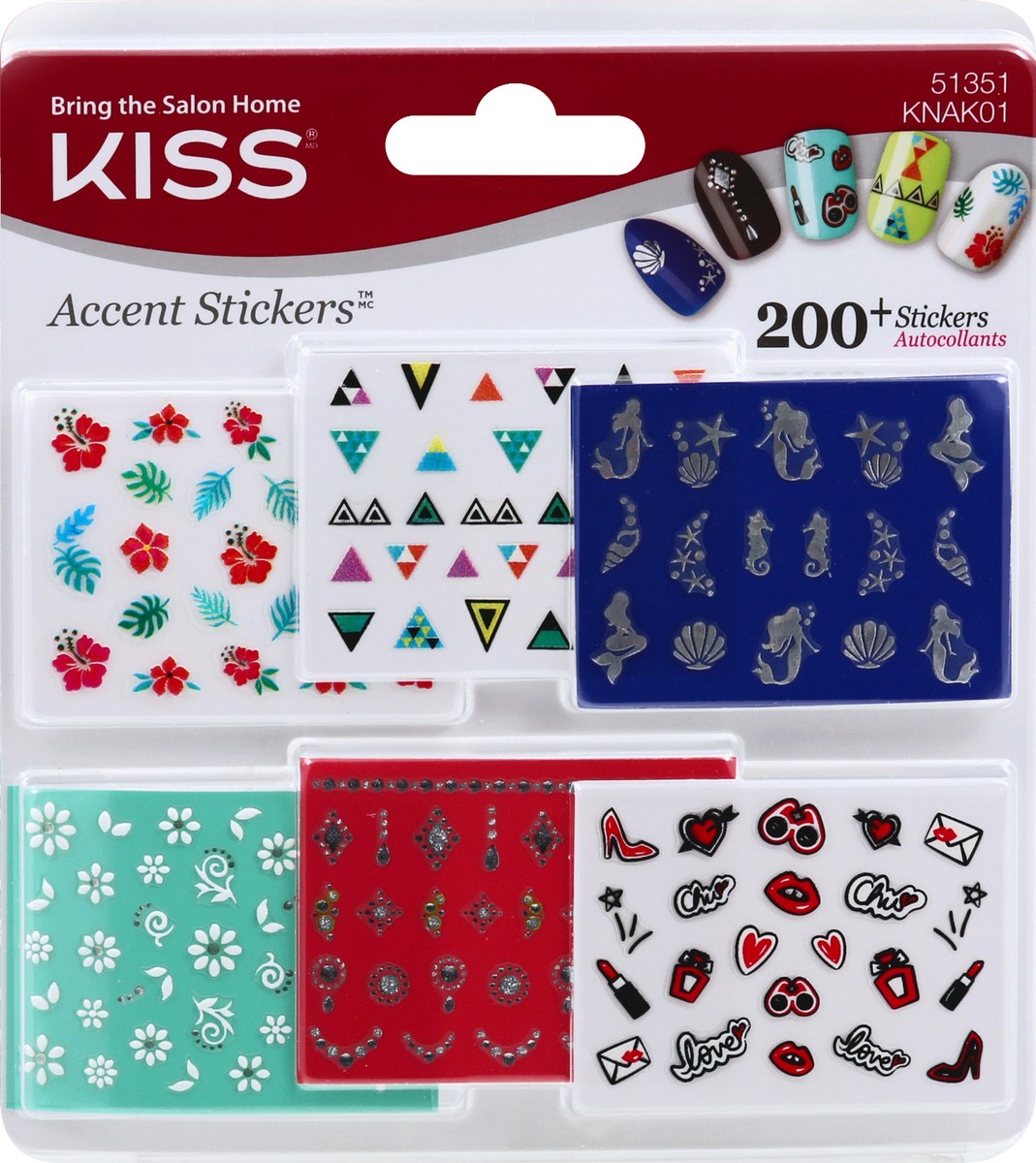 slide 5 of 8, Kiss Accent Stickers 200 ea, 200 ct