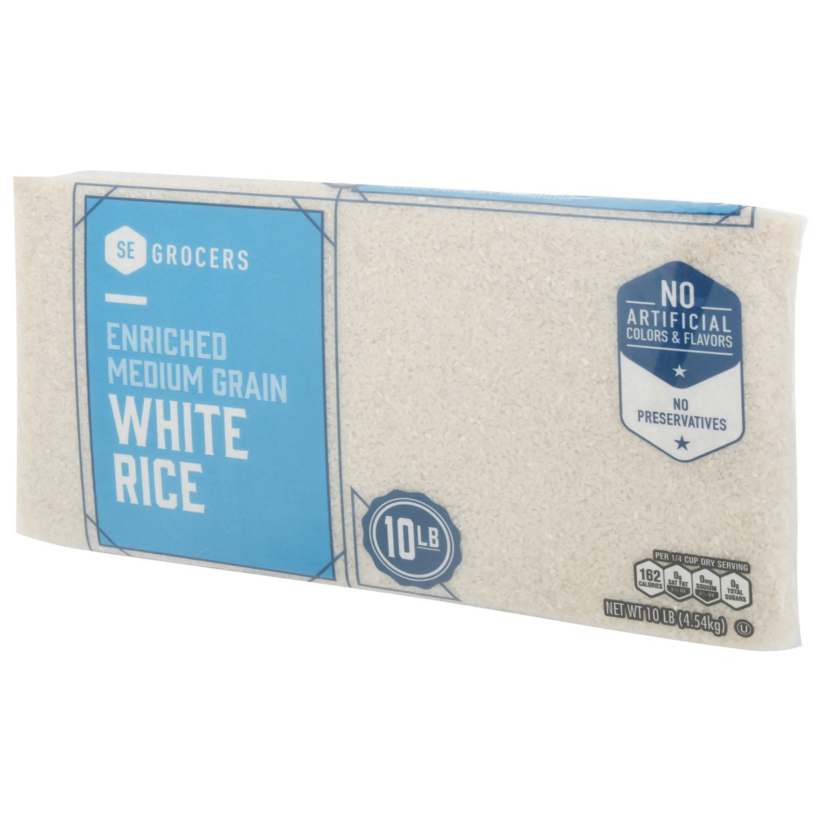 slide 3 of 4, SE Grocers Med Grain White Rice, 10 lb
