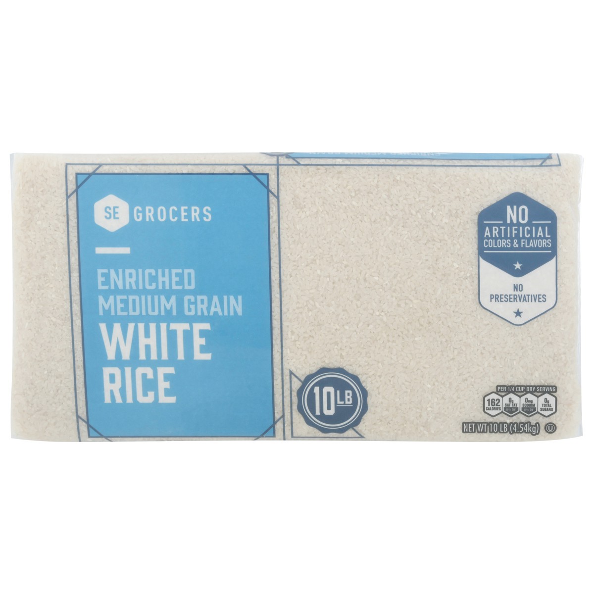 slide 1 of 4, SE Grocers Med Grain White Rice, 10 lb