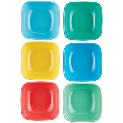 slide 1 of 1, Cocinaware Pastel Square Bowls, 6 ct