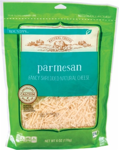 slide 1 of 1, Roundy's Roundys Fancy Shredded Parmesan Cheese, 6 oz