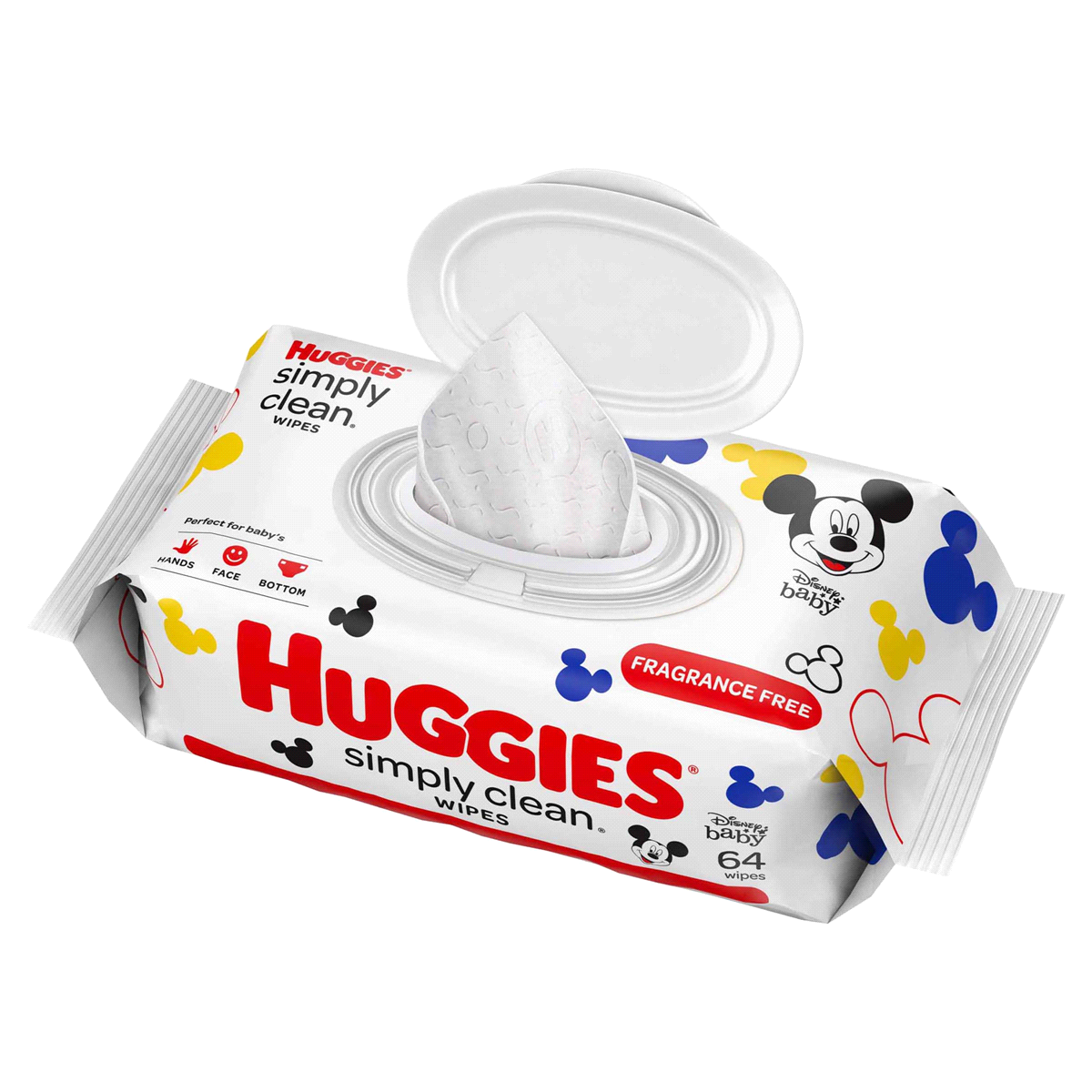 slide 1 of 3, Huggies Simply Clean Unscented Baby Wipes, 64 ct