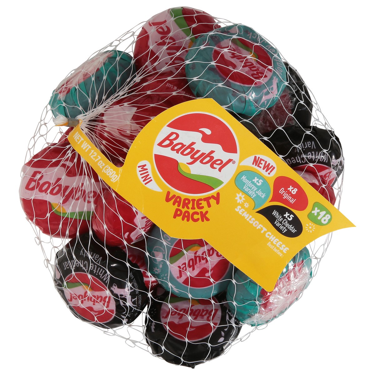 slide 1 of 2, Babybel Mini Babybel Variety Net Snack Cheese, 18 Pack (12.7 oz), 18 ct