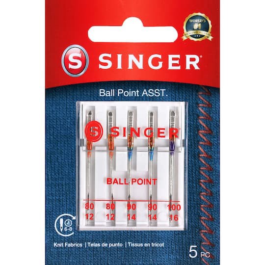 slide 1 of 6, Singer Ball Point Sewing Machine Needles, 5ct., 5 ct