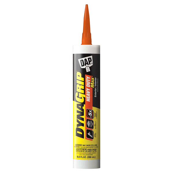 slide 1 of 1, DAP DYNAGRIP Heavy Duty Max Construction Adhesive - White, 10 fl oz