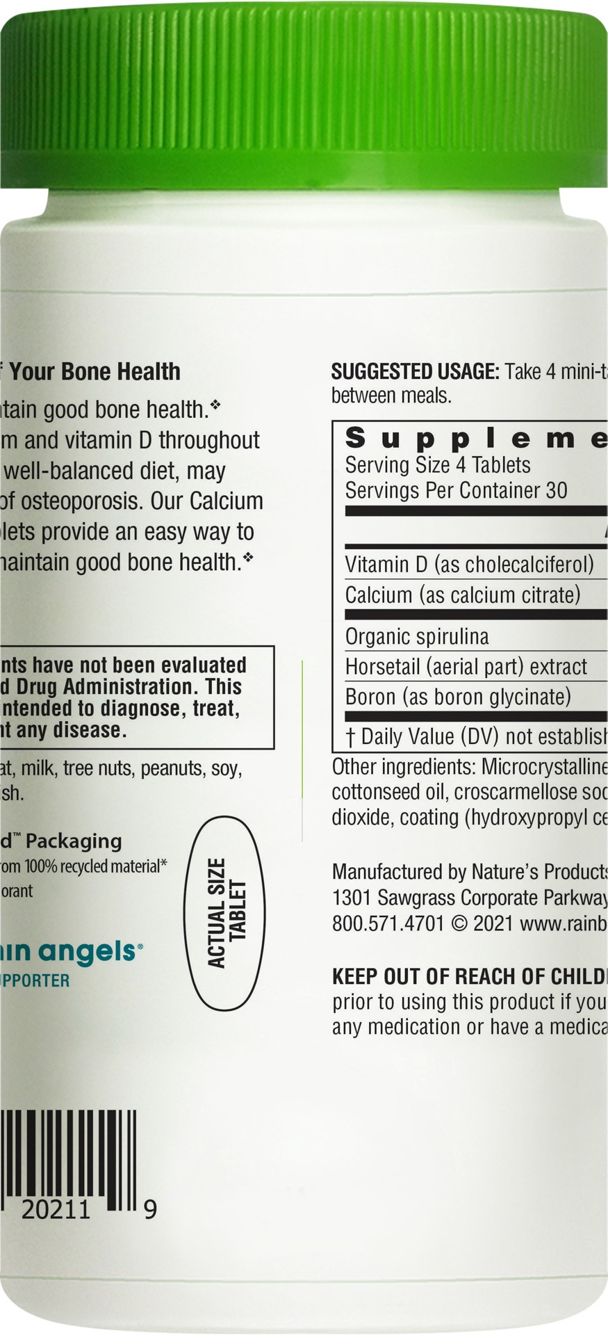 slide 4 of 5, Rainbow Light Calcium Citrate Mini-Tabs, 120 ct