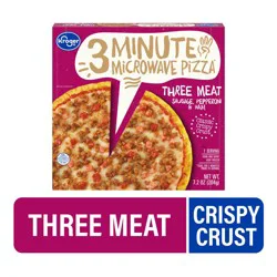 Kroger 3 Minute Microwave Three Meat Pizza