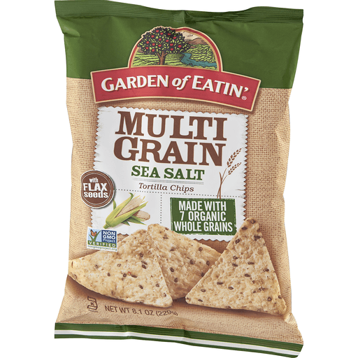 slide 3 of 9, Garden of Eatin' Sea Salt Multigrain Tortilla Chips, 8.1 oz