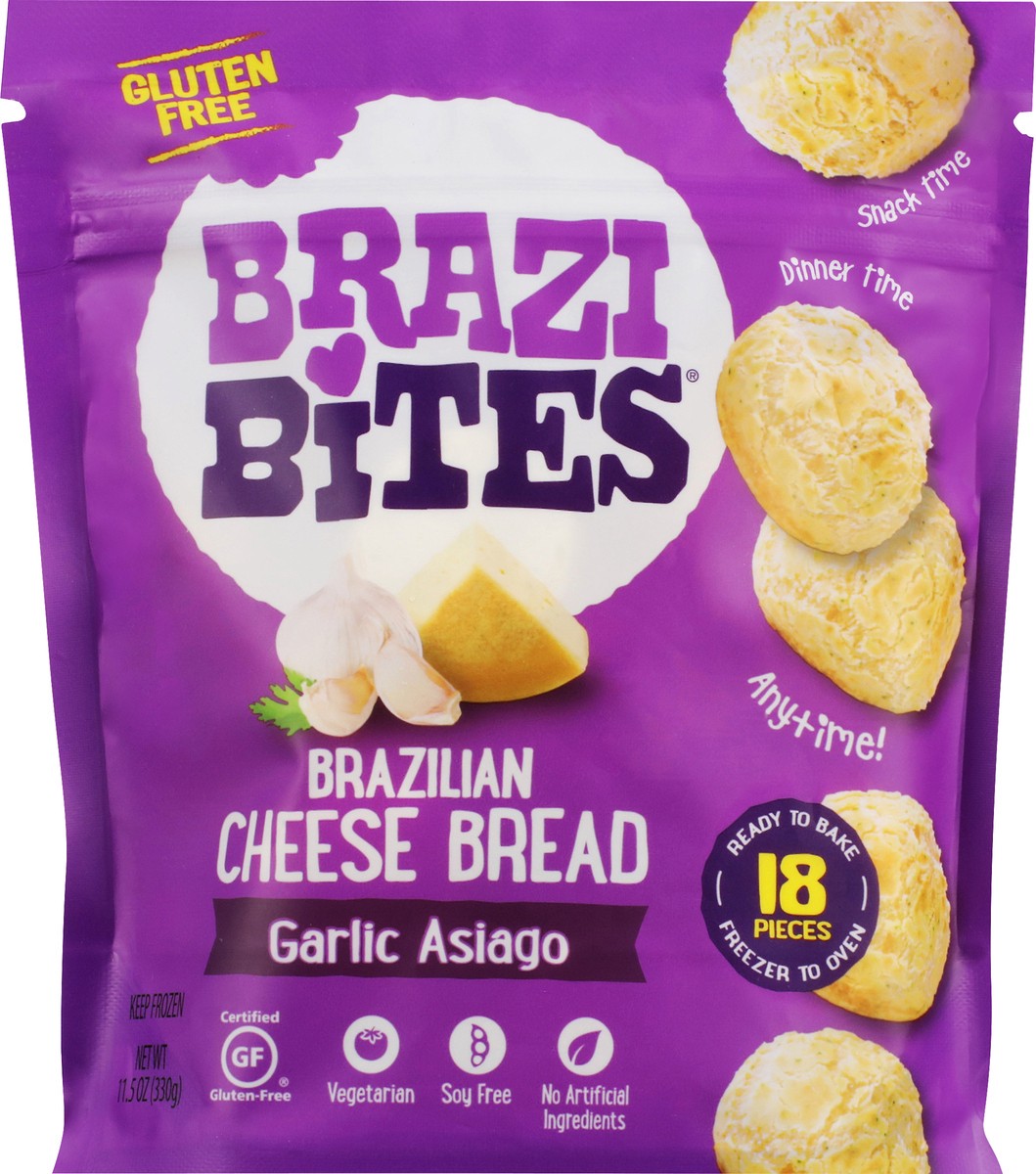 slide 9 of 11, Brazi Bites Brazilian Garlic Asiago Cheese Bread 18 ea, 18 ct