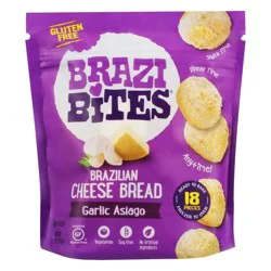 Brazi Bites Brazilian Garlic Asiago Cheese Bread 18 ea