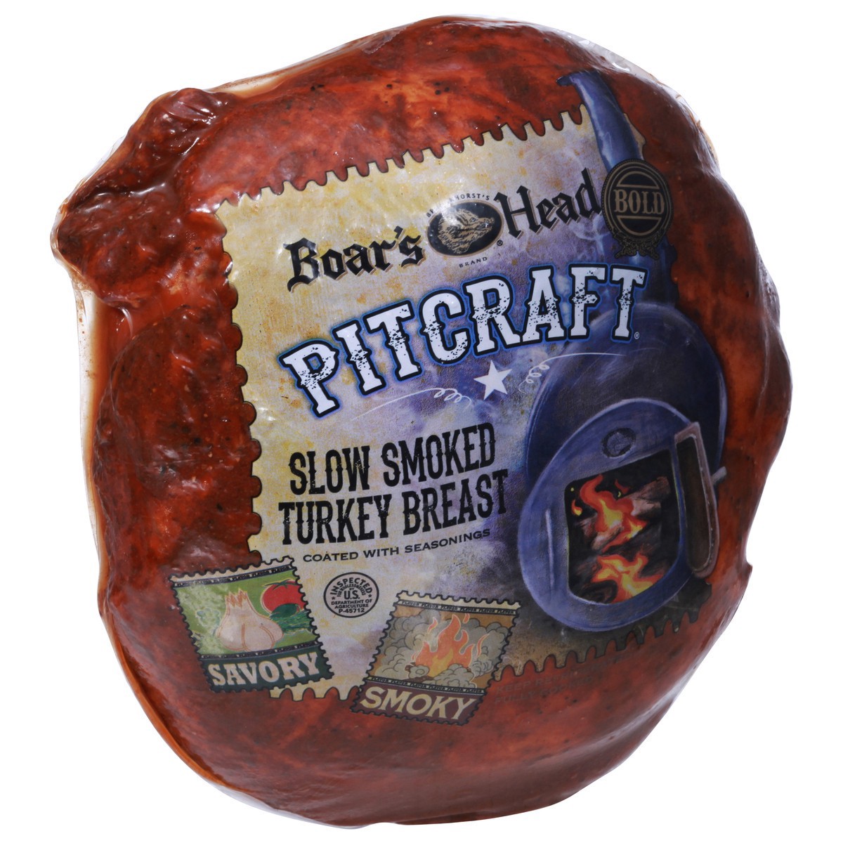 slide 6 of 9, Boar's Head Pitcraft Slow Smoked Turkey Breast 1 ea, per lb