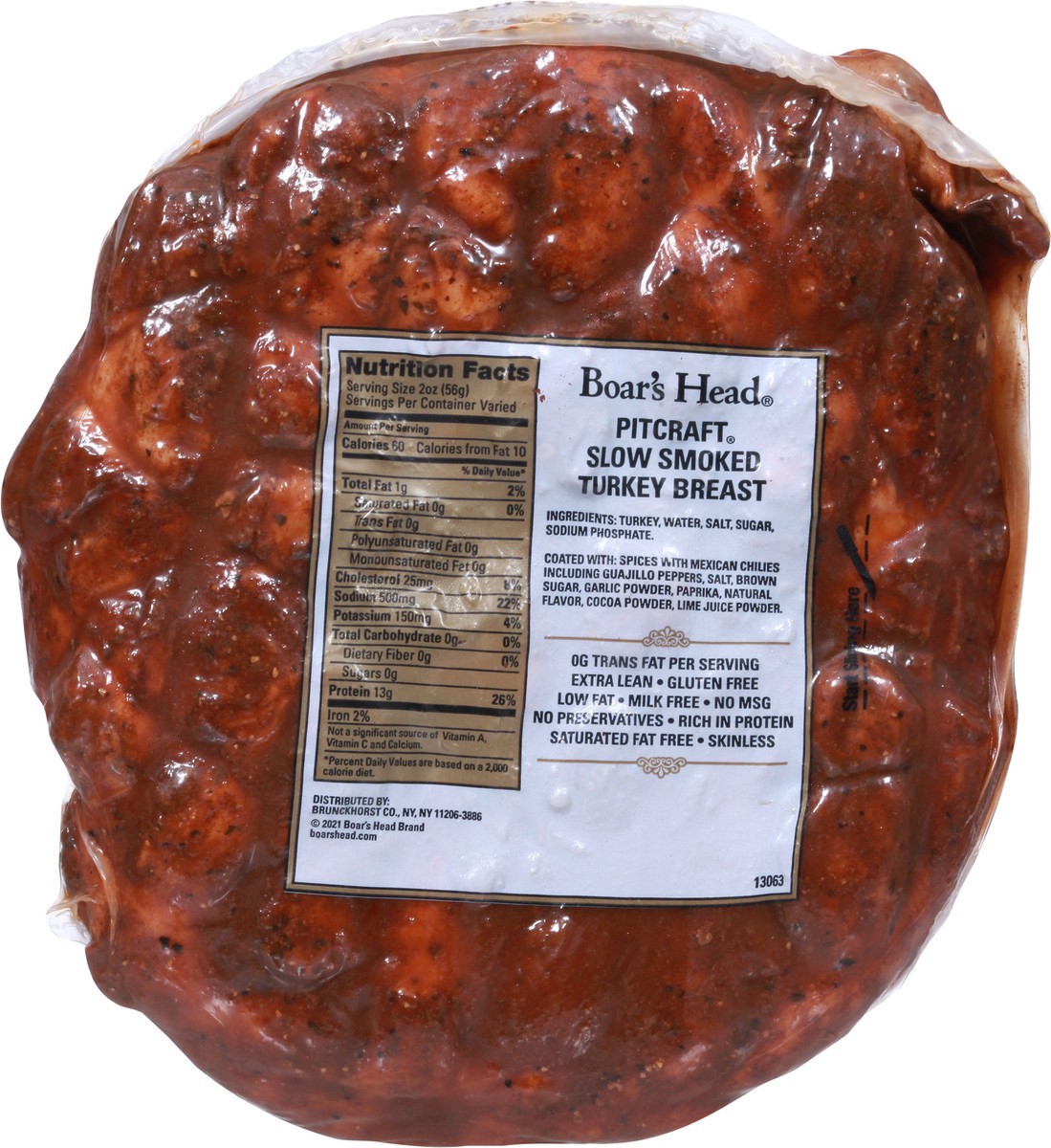 slide 3 of 9, Boar's Head Pitcraft Slow Smoked Turkey Breast 1 ea, per lb