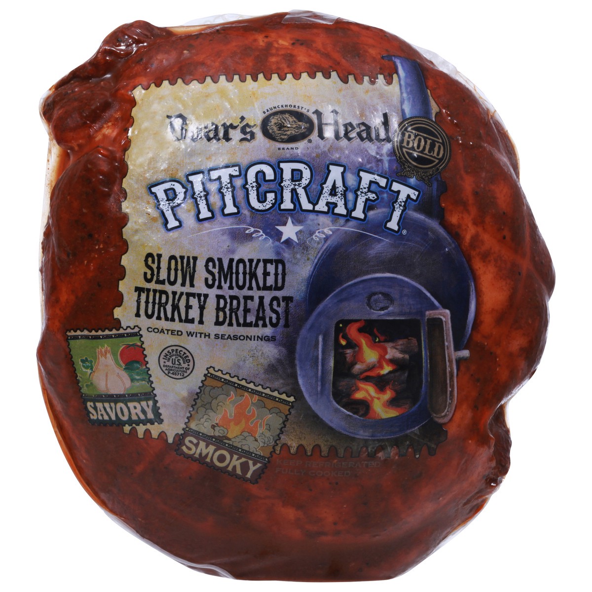 slide 1 of 9, Boar's Head Pitcraft Slow Smoked Turkey Breast 1 ea, per lb