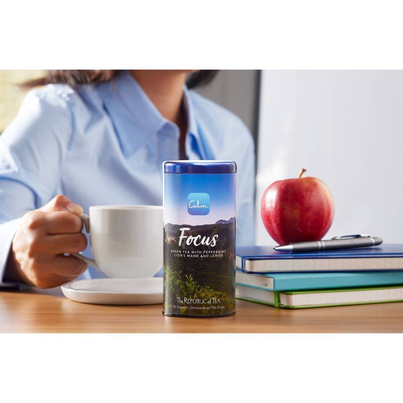 slide 4 of 8, The Republic of Tea Calm Focus Gree Tea 36 Bags - 36 ct, 36 ct