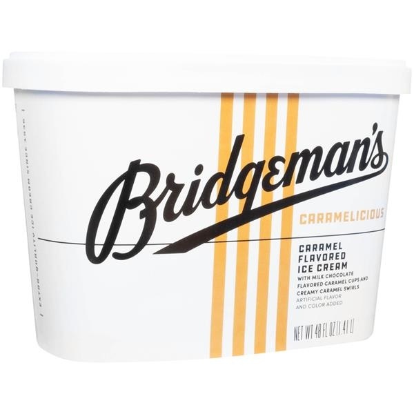 slide 1 of 1, Bridgeman's Caramelicious Caramel Flavored Ice Cream, 48 fl oz