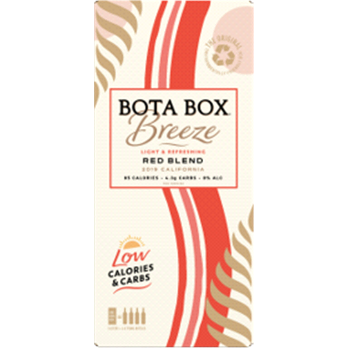 slide 1 of 1, Bota Box Red Wine Blend Breeze California, 3 liter