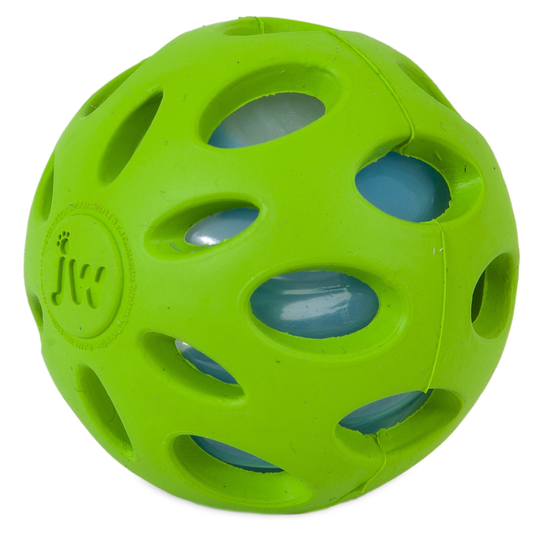 slide 2 of 10, JW Crackle Heads Crackle Ball Dog Toy, S