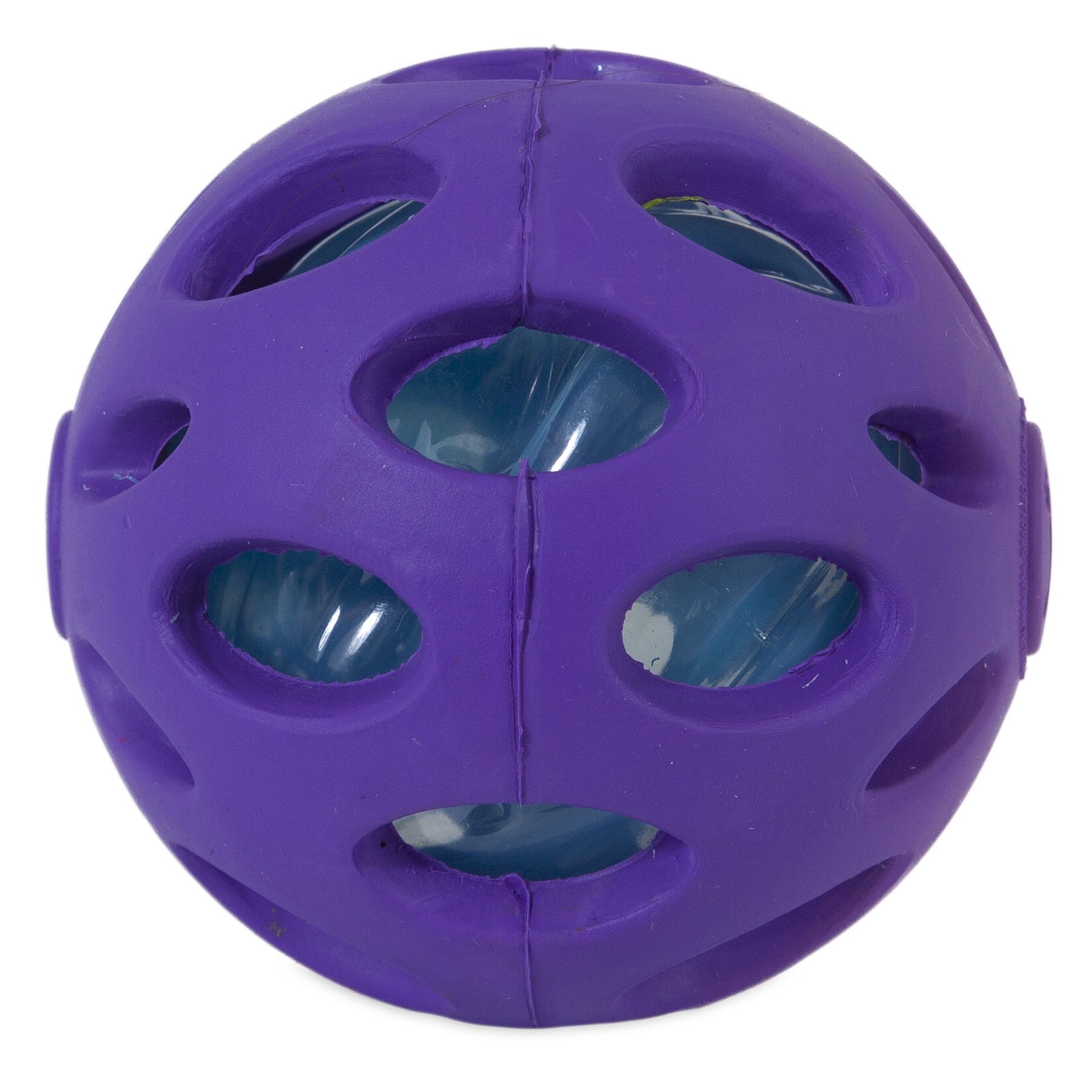 slide 4 of 10, JW Crackle Heads Crackle Ball Dog Toy, S