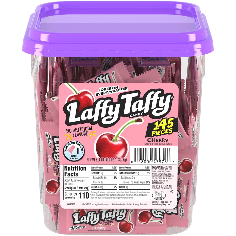 slide 1 of 1, Laffy Taffy Cherry Jar, 145 ct