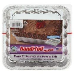 Handi-foil Eco-Foil Square Cake Pans Lids