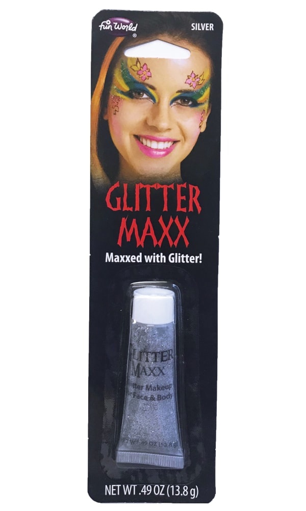 slide 1 of 1, Fun World Glitter Maxx - Silver, 0.49 oz