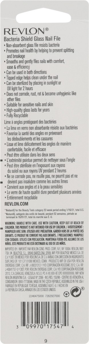 slide 8 of 9, Revlon Bacteria Shield Nail File, 1 ct