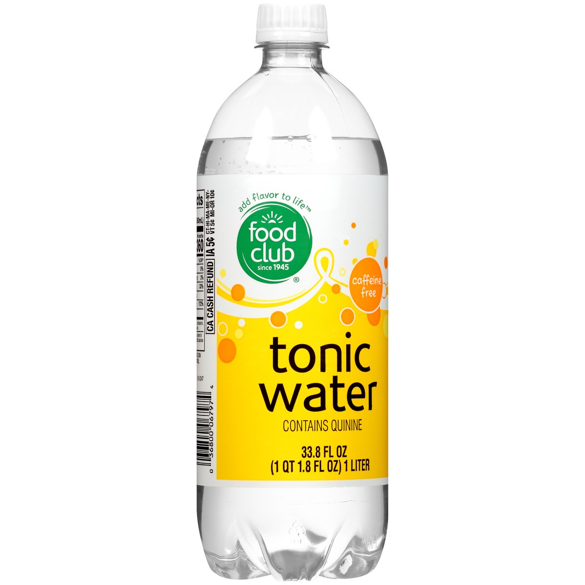 slide 7 of 9, Food Club Caffeine Free Tonic Water - 33.79 fl oz, 33.79 fl oz