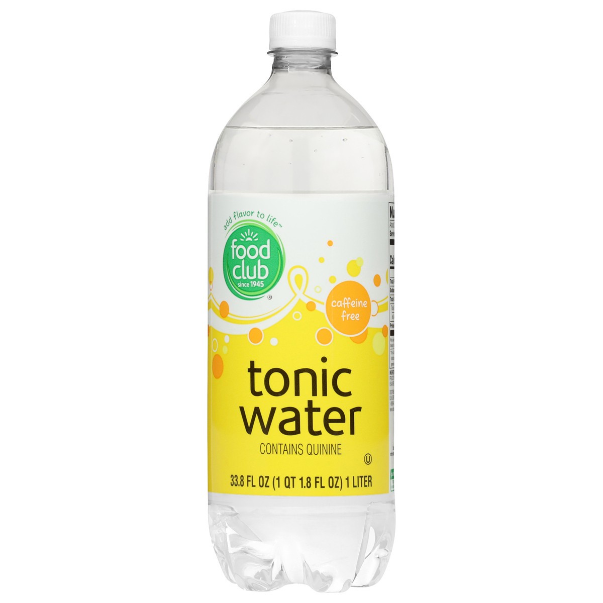 slide 1 of 9, Food Club Caffeine Free Tonic Water - 33.79 fl oz, 33.79 fl oz