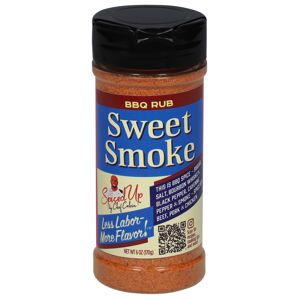 slide 14 of 14, Spiced up by Chef Calvin Sweet Smoke BBQ Rub 6 oz, 6 oz