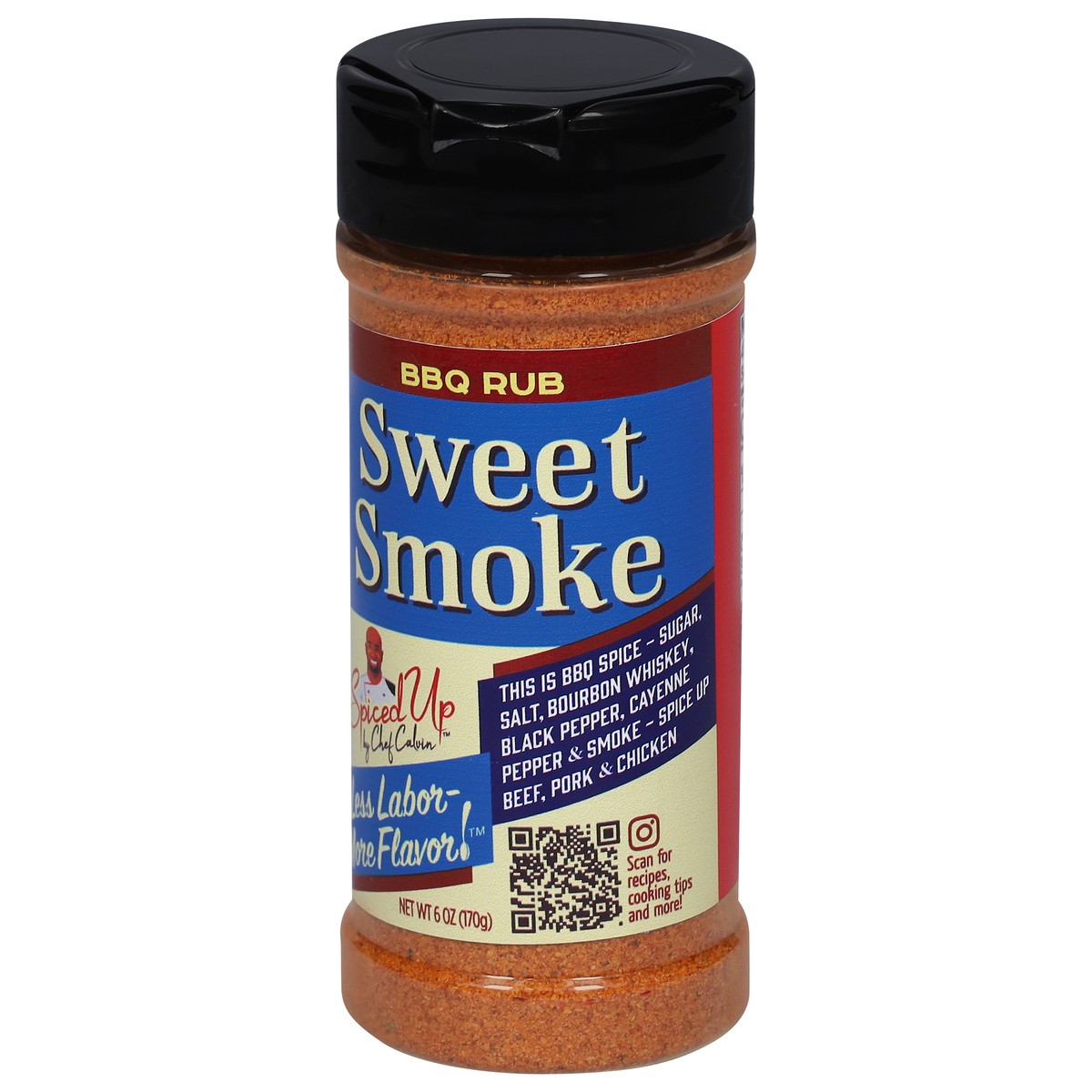 slide 4 of 14, Spiced up by Chef Calvin Sweet Smoke BBQ Rub 6 oz, 6 oz