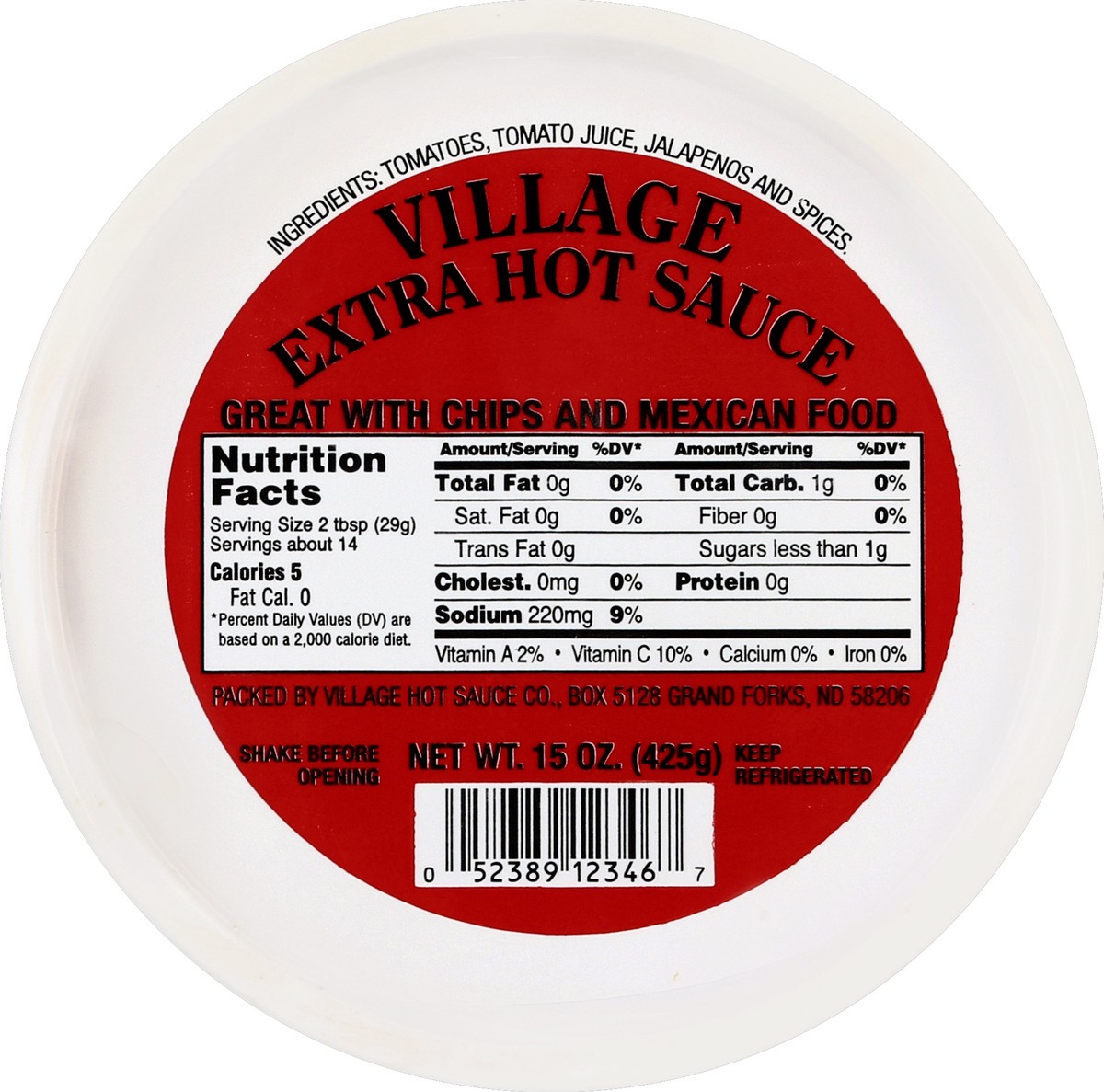 slide 3 of 3, Village Hot Sauce Hot Salsa 15 oz, 15 oz