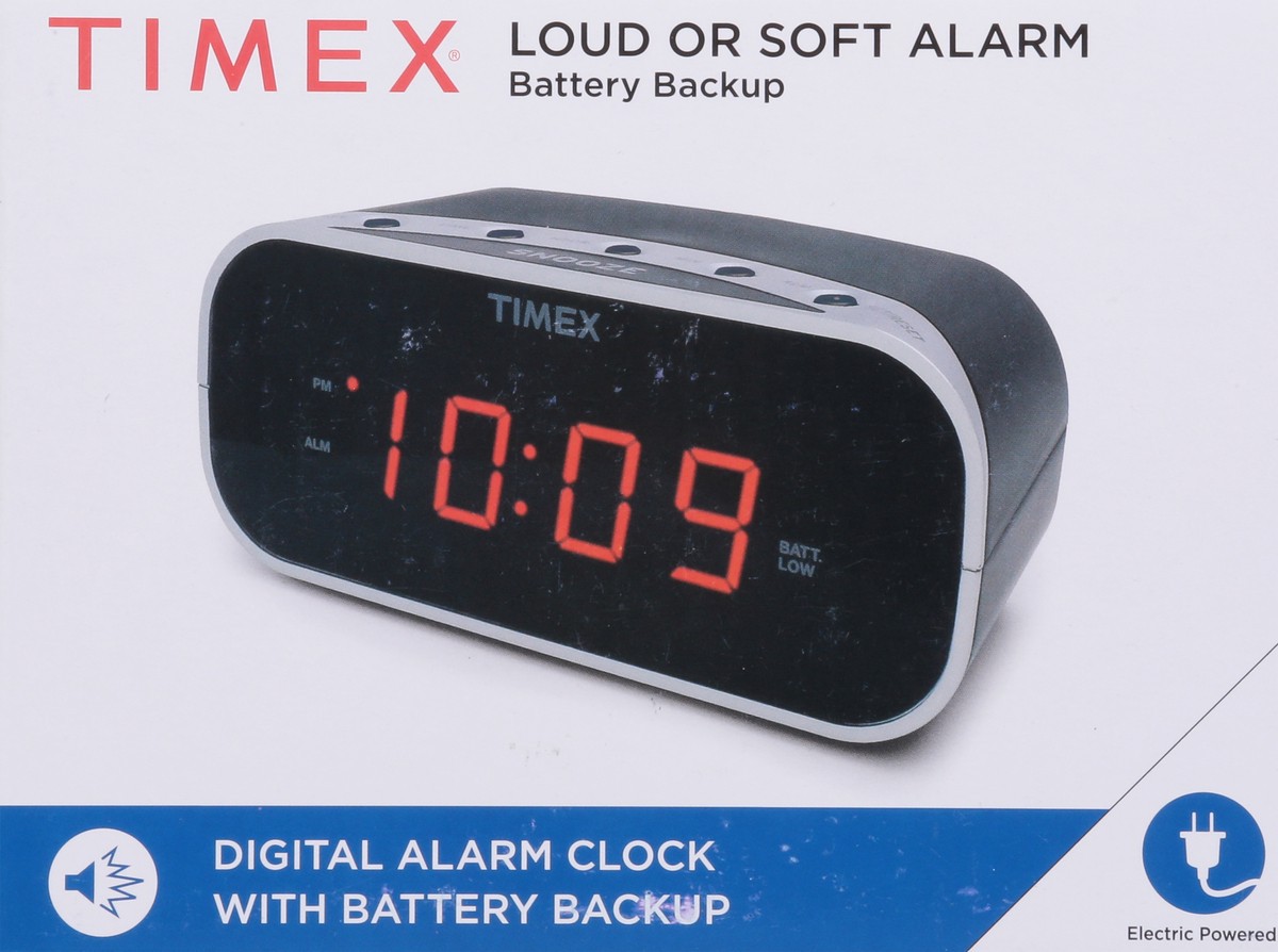 slide 6 of 9, Timex Digital Alarm Clock with Battery Backup 1 ea, 1 ct