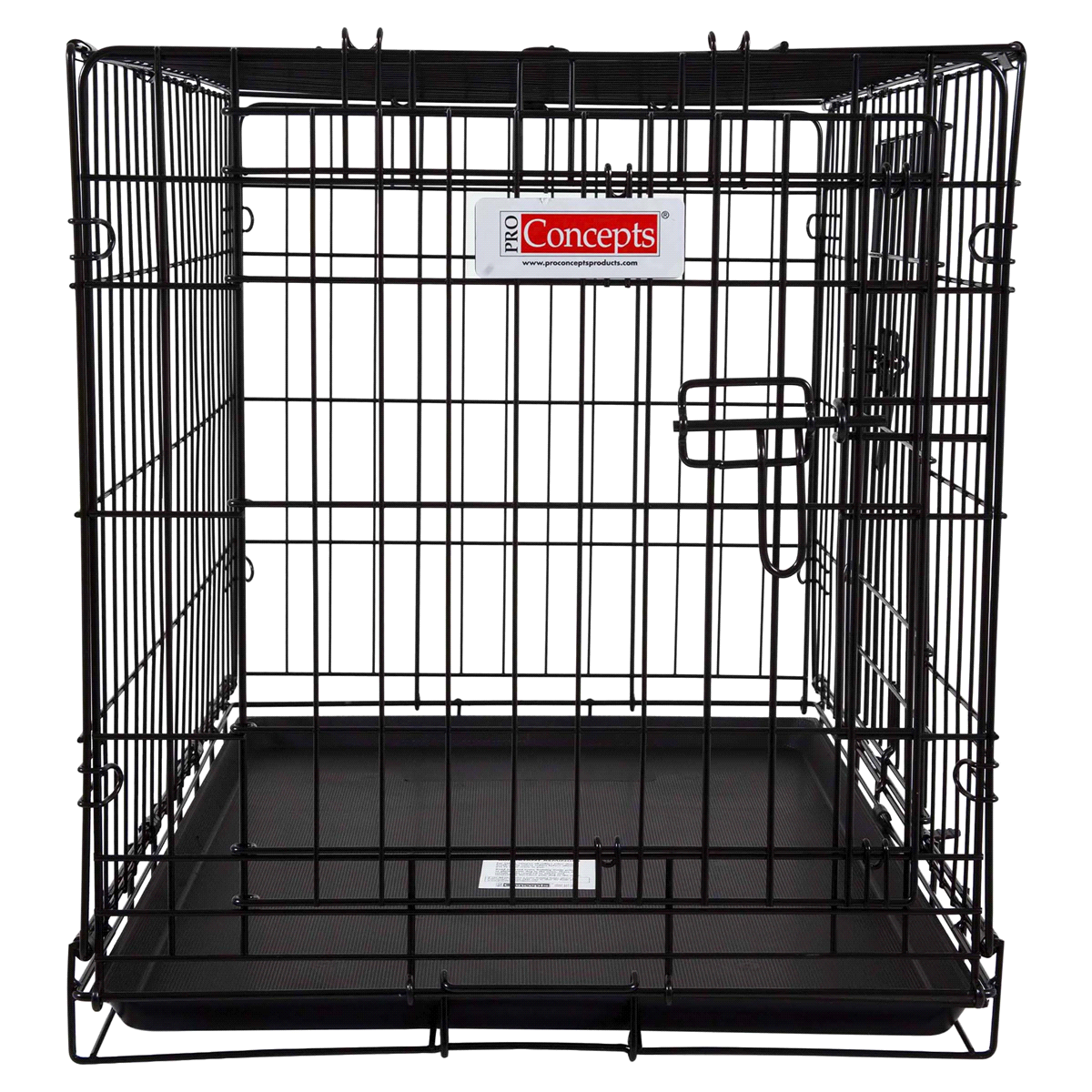 slide 1 of 1, ProConcepts 2-Door Wire Crate, Black, Medium, 1 ct