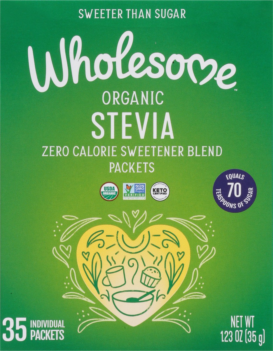 slide 2 of 14, Wholesome Sweeteners Organic Stevia Packets, 35 ct