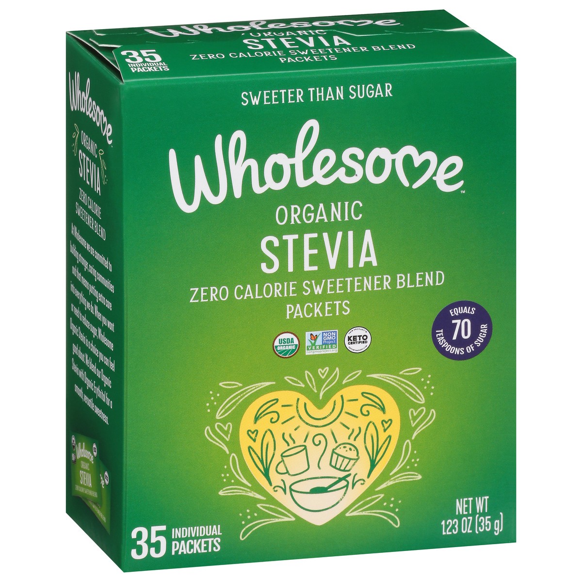 slide 6 of 14, Wholesome Sweeteners Organic Stevia Packets, 35 ct