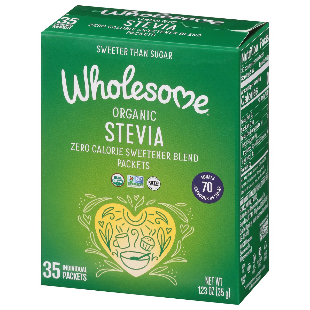 slide 11 of 14, Wholesome Sweeteners Organic Stevia Packets, 35 ct