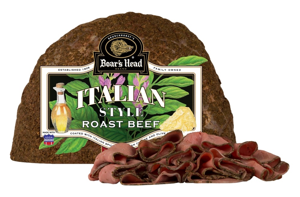 slide 1 of 1, Boar's Head Italian Style Oven Roasted Seasoned Beef, per lb