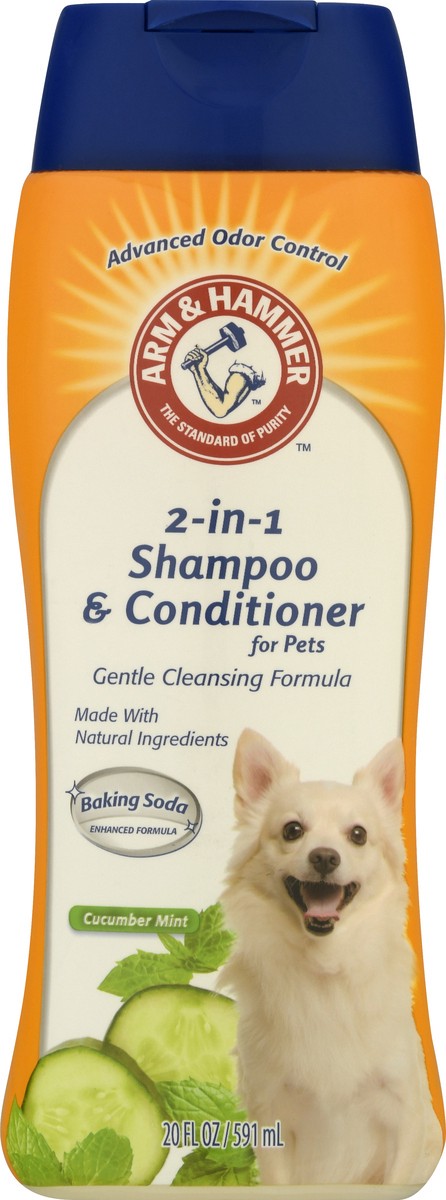 slide 4 of 12, ARM & HAMMER 2-in-1 for Pets Cucumber Mint Shampoo & Conditioner 20 oz, 20 oz